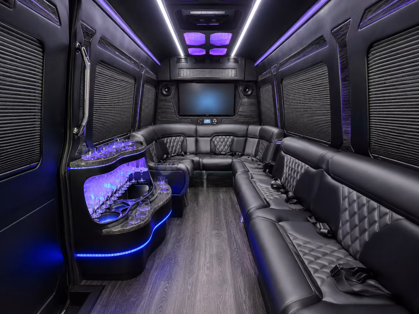 clearwater private event transportation onboard seating